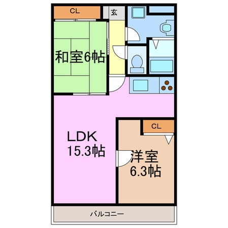 メープルパーク緑の物件間取画像